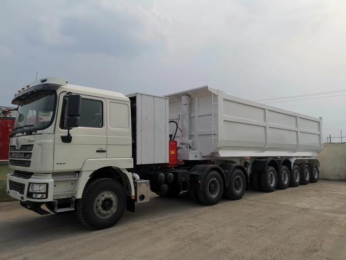 Reboque traseiro do caminhão basculante de 5 eixos para a venda Burkina Faso
