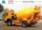Durable HOWO 4X2 Ready Mix Concrete Mixer Trucks 5 CBM Smooth Operation