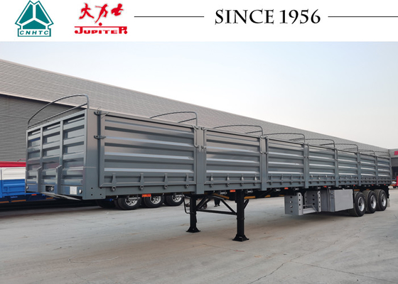 40T Flatbed Semi Trailer With Dropside Wall Side Wall Semi Trailer For Sale