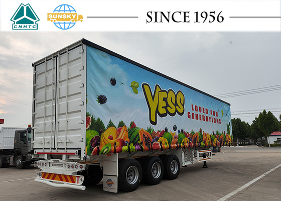 Side Curtain Trailer Drop Side Tipping Trailer 40Ft Curtain Side Semi-Trailer