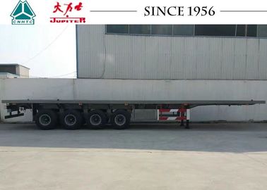 Heavy Duty High Bed Trailer Truck , 40 / 45 FT High Deck Trailer 4 Axles