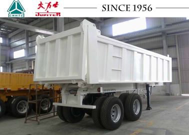 Durable 20 To 30 CBM 30 Tons 2 Axle Square Shaped Tipper Semi-Trailer