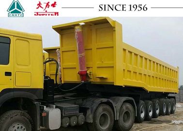 Durable 80 Tons Heavy Duty Tipper Trailer For Bauxite Ore Transport In Ghana